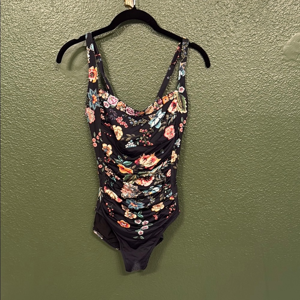 Johnny Was Floral One-Piece Swimsuit